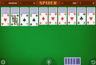 Reglas del Solitario Spider o Carta Blanca!